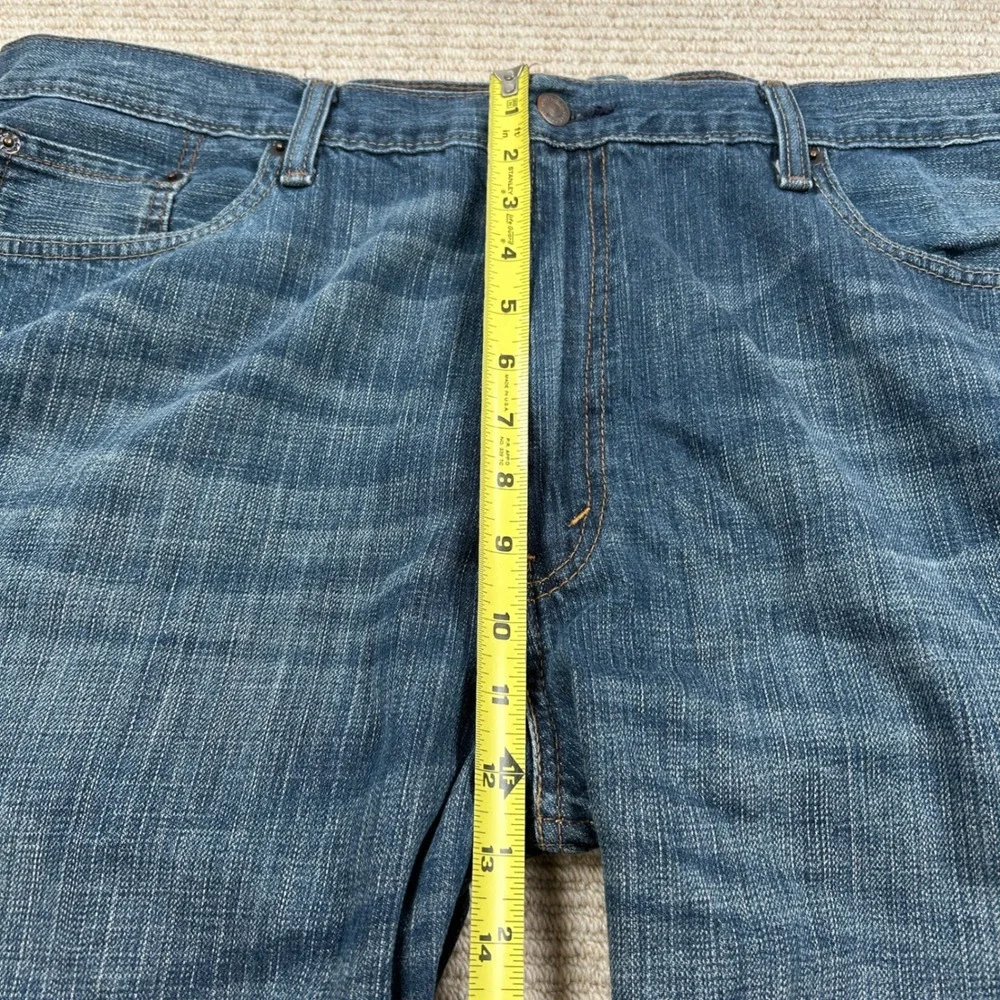 Levi's 569 Loose Straight Jeans Mens 42x30 Tag 42x28 Actual Med Wash Blue Denim